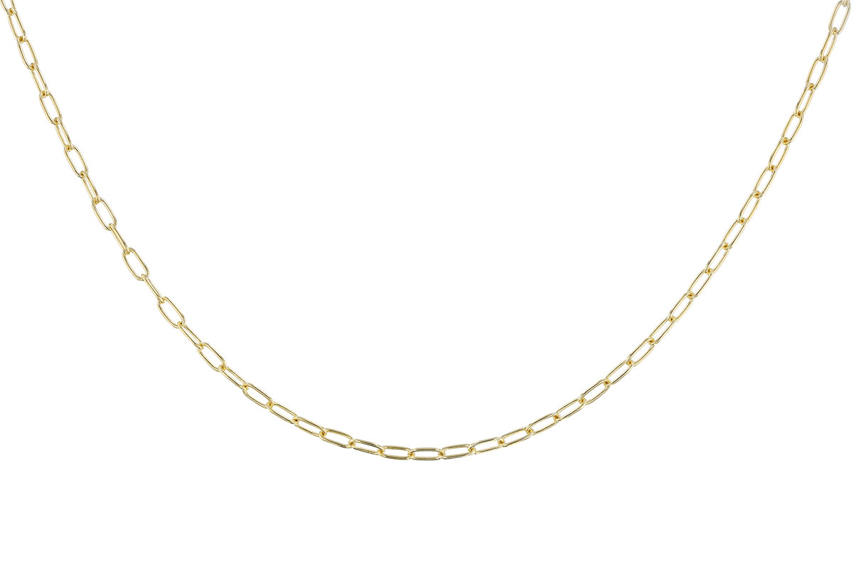E310-23996: PAPERCLIP SM (8IN, 2.40MM, 14KT, LOBSTER CLASP)