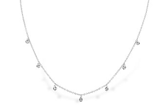 G310-19442: NECKLACE .12 TW (18")