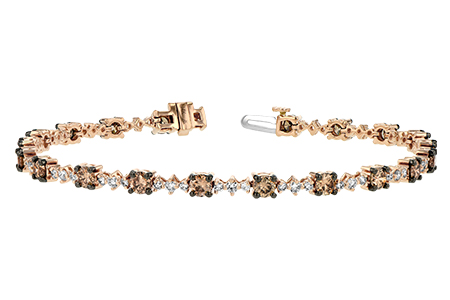 A224-78497: BRACELET 3.05 BROWN DIA 4.10 TW
