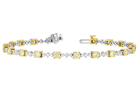 A224-78542: BRACELET 2.80 YELLOW DIA 4.01 TW