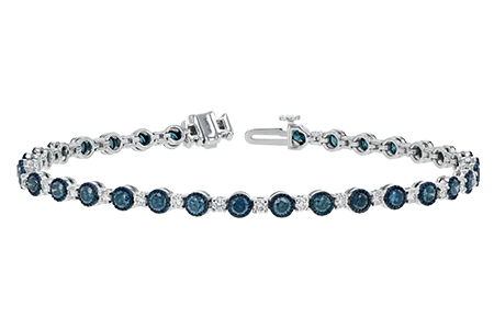 A224-81188: BRACELET 2.35 BLUE DIA 3.17 TW