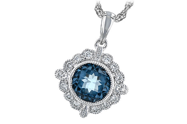 A225-66688: NECK .98 BLUE TOPAZ 1.10 TGW