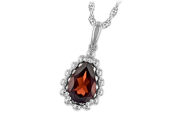 A225-67624: NECKLACE 1.38 CT GARNET