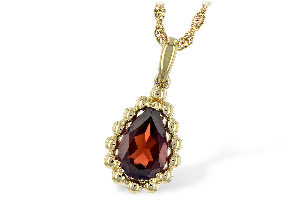 A225-67624: NECKLACE 1.38 CT GARNET