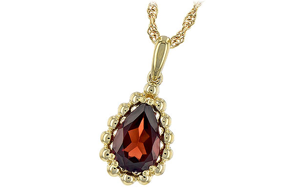 A225-67624: NECKLACE 1.38 CT GARNET