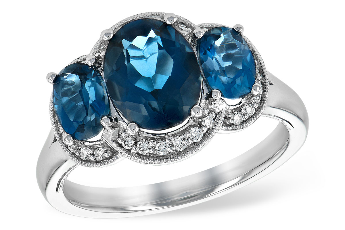 A225-70297: LDS RG 4.20 BLUE TOPAZ 4.33 TGW