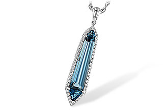 A226-54879: NECK 3.47 LONDON BLUE TOPAZ 3.70 TGW