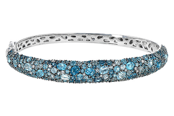 A226-57606: BANGLE 7.60 BLUE TOPAZ 7.85 TGW