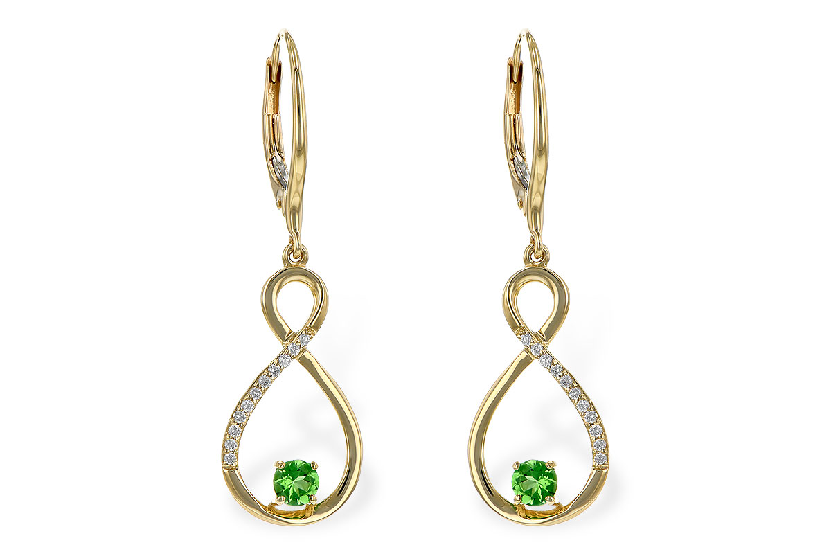 A309-27551: EARR .32 GREEN GARNET .40 TGW