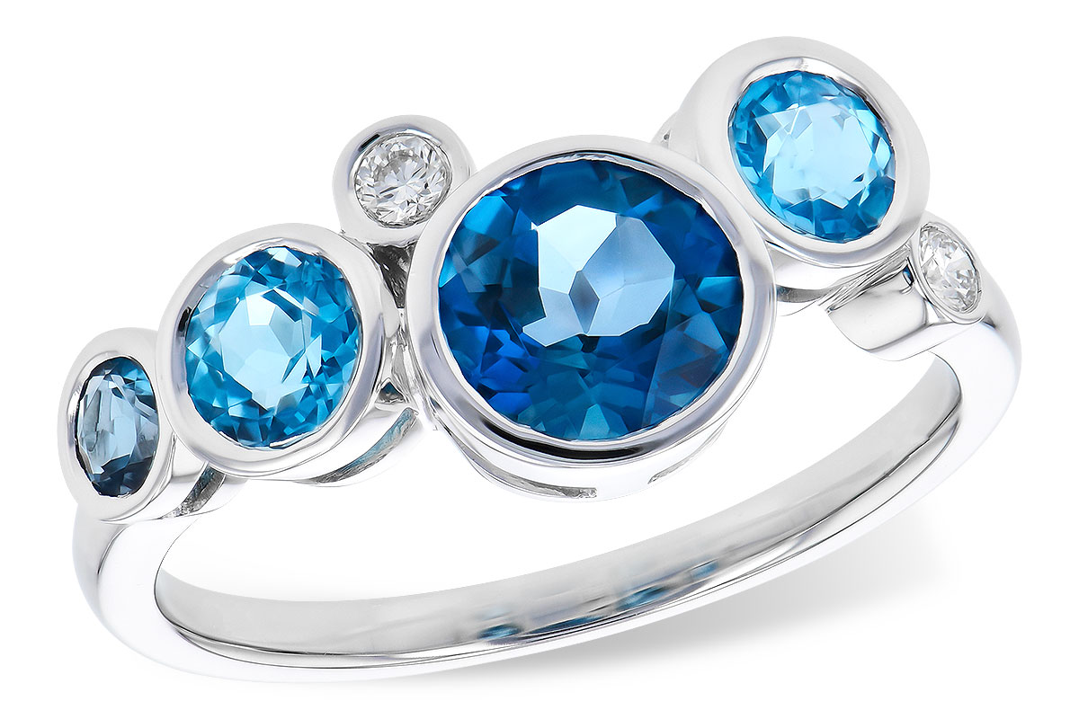 A309-33979: LDS RG 1.40 TW BLUE TOPAZ 1.45 TGW