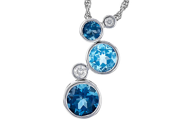 A309-33988: NECK 2.30 BLUE TOPAZ 2.40 TGW