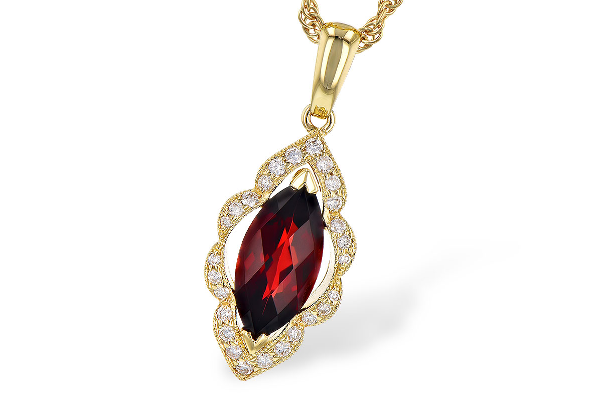 A309-34833: NECK 1.25 GARNET 1.36 TGW