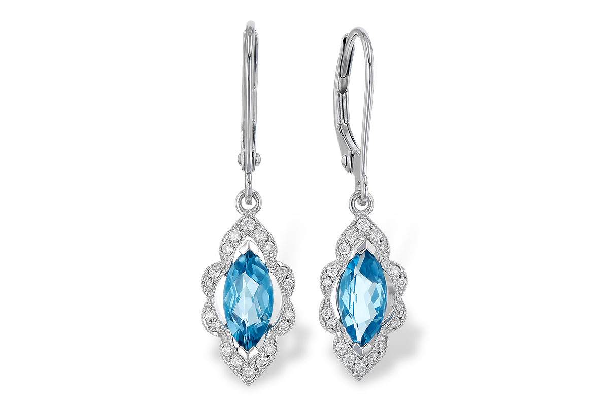 A309-34906: EARR 1.02 TW BLUE TOPAZ 1.17 TGW