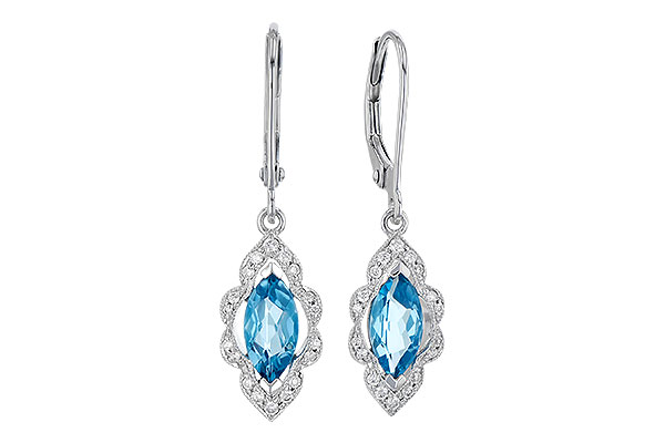 A309-34906: EARR 1.02 TW BLUE TOPAZ 1.17 TGW