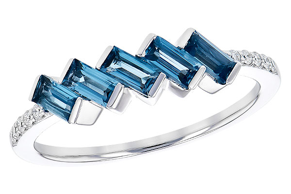 A309-35788: LDS RG .75 LONDON BLUE TOPAZ .82 TGW