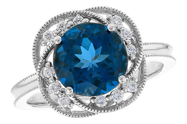 A310-21260: LDS RG 2.90 LONDON BLUE TOPAZ 3.05 TGW (9MM LBT)