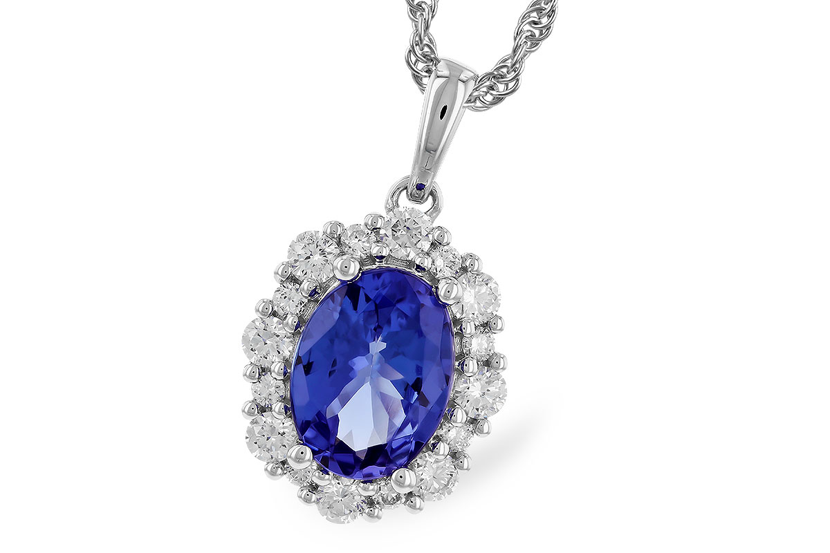 A310-22179: NECK 1.02 TANZANITE 1.32 TGW (8x6 OVAL)