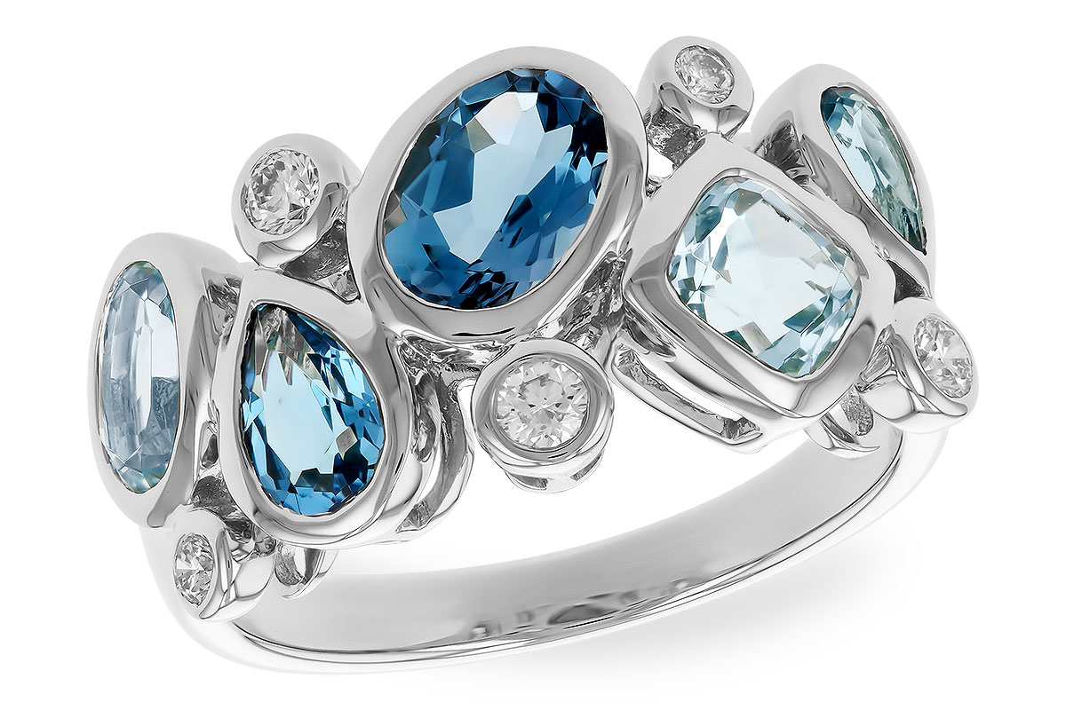 A310-23915: LDS RG 2.57 BLUE TOPAZ TW 2.75 TGW