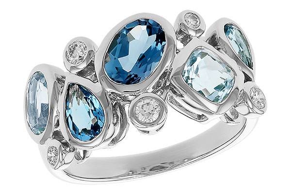 A310-23915: LDS RG 2.57 BLUE TOPAZ TW 2.75 TGW