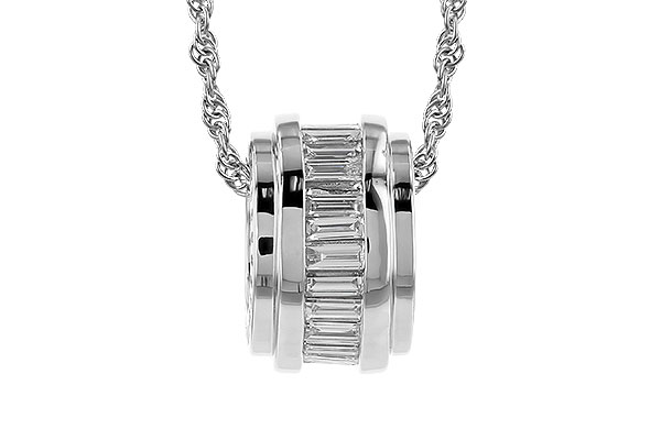 A310-26660: NECKLACE .46 TW BAGUETTE