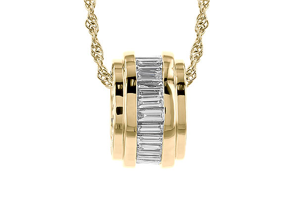 A310-26660: NECKLACE .46 TW BAGUETTE