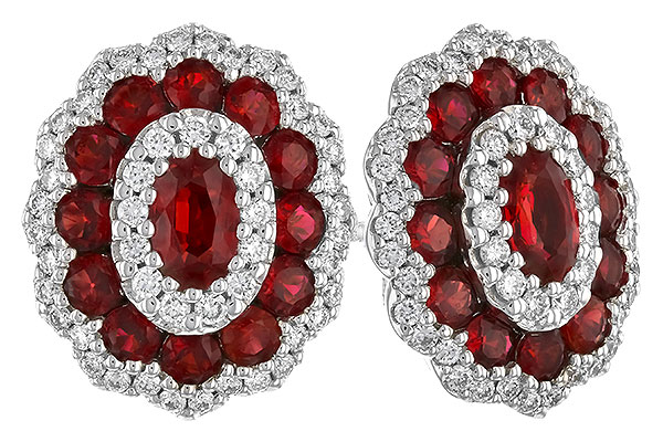 A310-26715: EARR 1.68 TW RUBY 2.15 TGW (5x3MM RUBY)