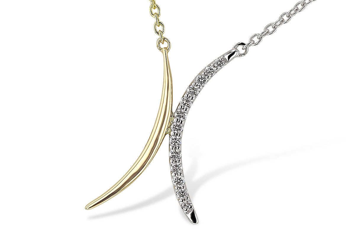 A311-09397: NECKLACE .14 TW (18")