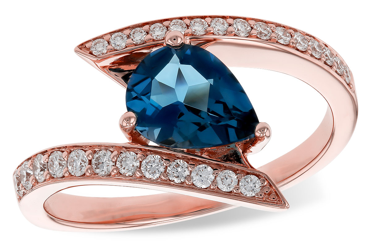 A311-10306: LDS RG 1.04 LONDON BLUE TOPAZ 1.28 TGW (8x6MM)