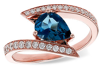 A311-10306: LDS RG 1.04 LONDON BLUE TOPAZ 1.28 TGW (8x6MM)