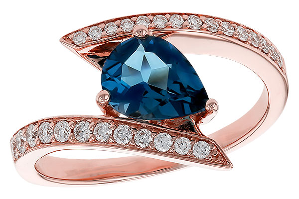 A311-10306: LDS RG 1.04 LONDON BLUE TOPAZ 1.28 TGW (8x6MM)