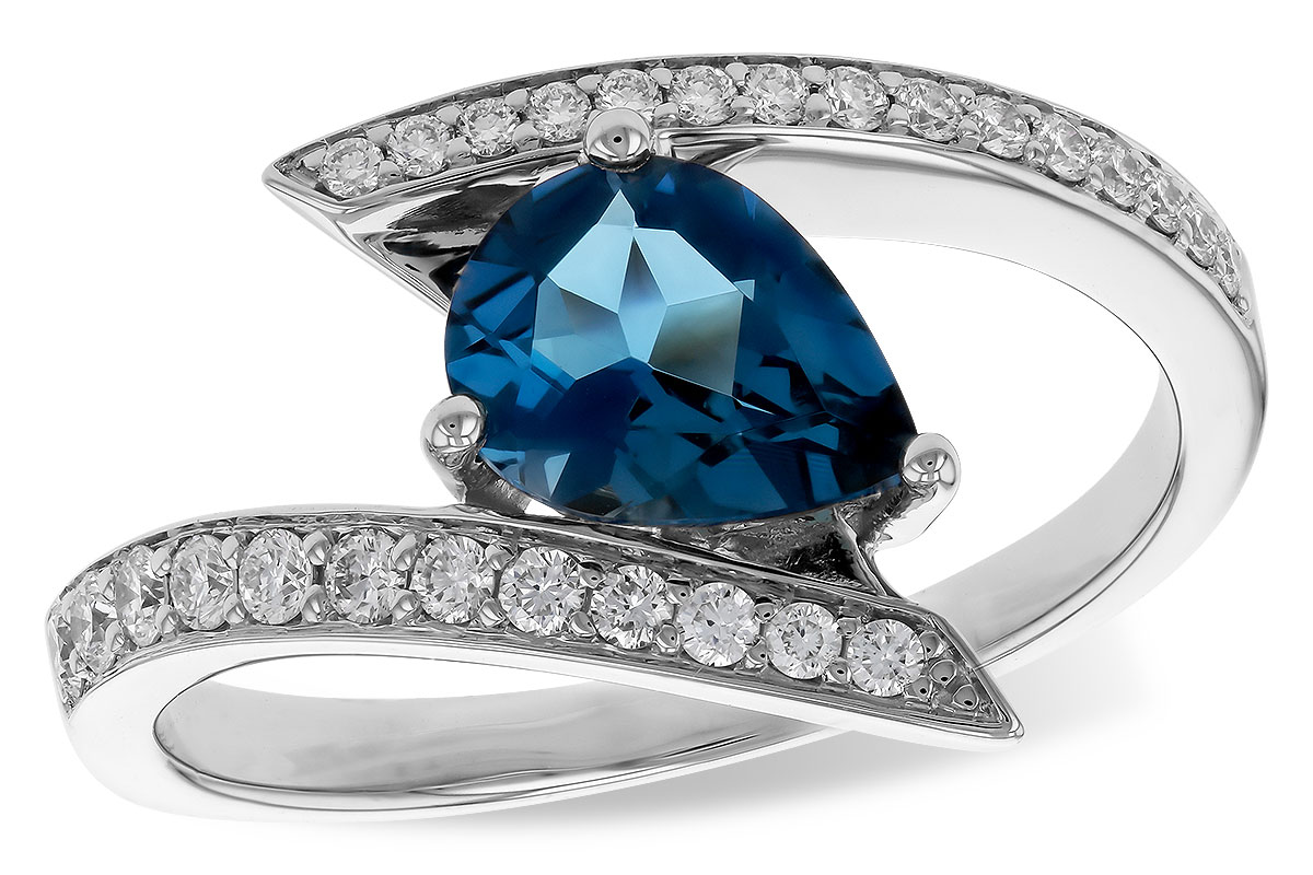 A311-10306: LDS RG 1.04 LONDON BLUE TOPAZ 1.28 TGW (8x6MM)