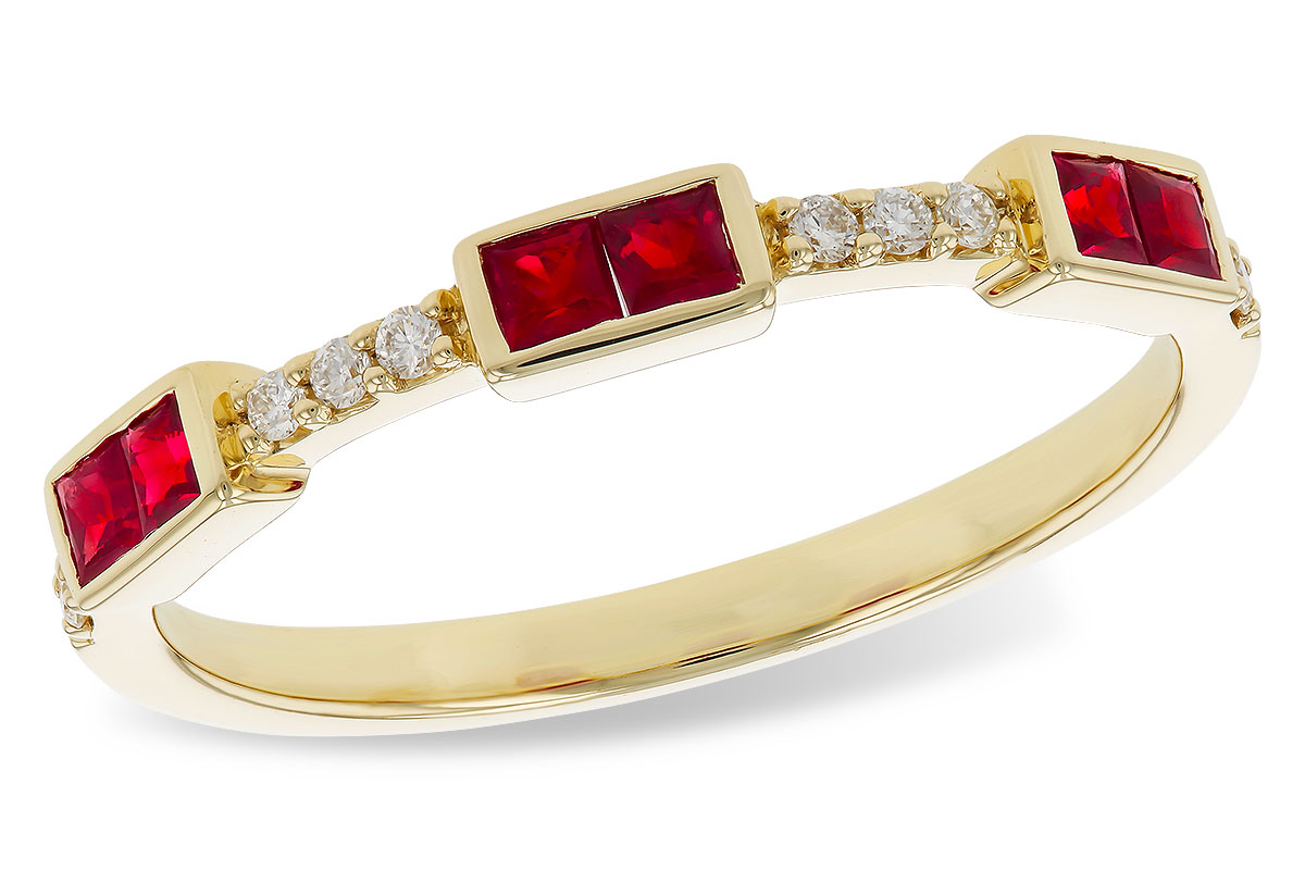 A311-13915: LDS WED RG .34 RUBY .41 TGW