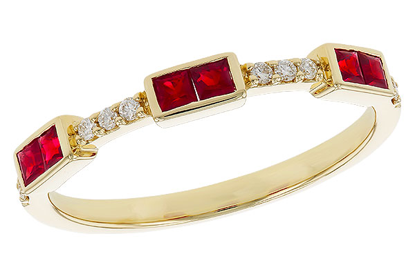 A311-13915: LDS WED RG .34 RUBY .41 TGW