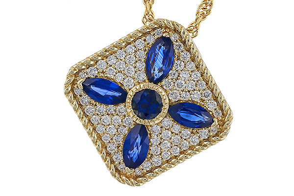 A311-13924: NECKLACE .89 TW SAPPHIRE 1.20 TGW
