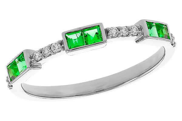 A311-13979: LDS WED RG .23 TW EMERALD .30 TGW