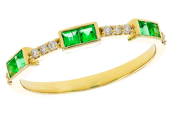A311-13979: LDS WED RG .23 TW EMERALD .30 TGW