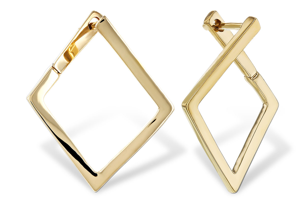 A311-14879: GOLD EARRINGS (23MM)