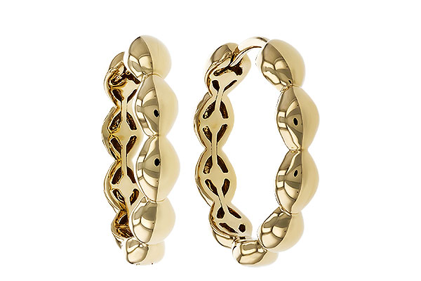 A311-14906: GOLD EARRINGS (18MM)