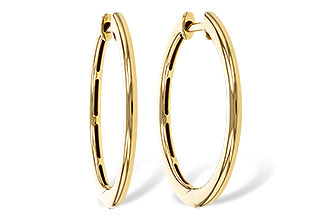 A311-16660: GOLD EARRINGS (24MM)