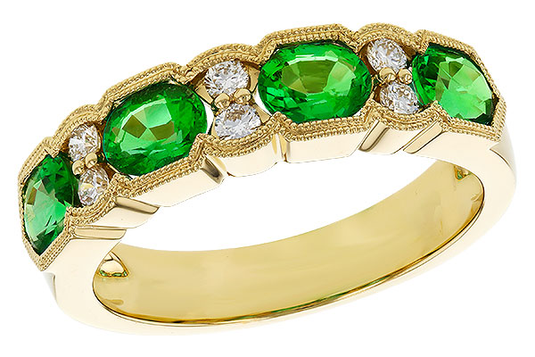A311-16706: LDS WED RG 1.20 EMERALD 1.38 TGW (5x4MM EMER)