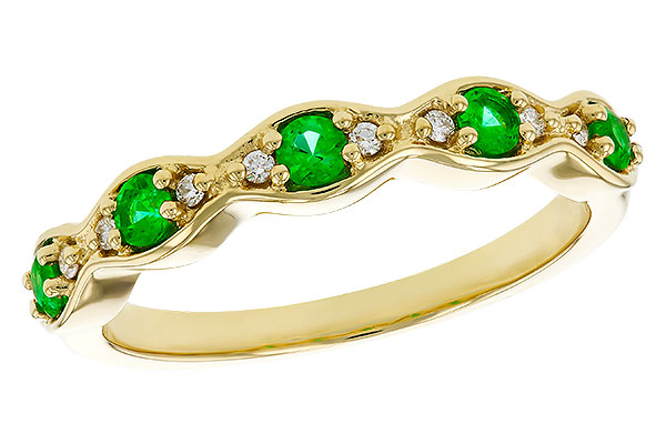 A311-17560: LDS WED RG .21 TW EMERALD .27 TGW