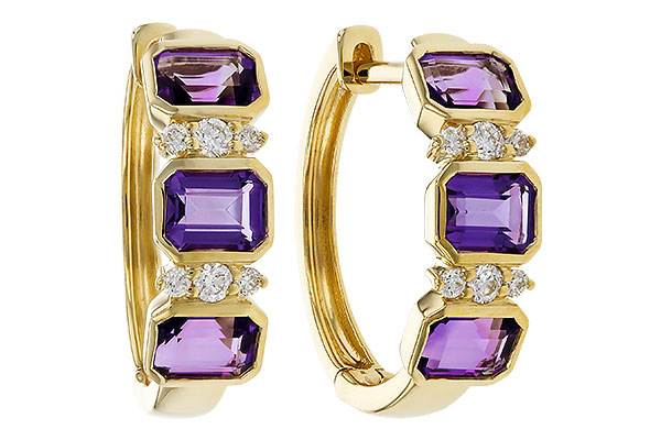 A311-17579: EARRING 1.05 TW AMETHYST 1.16 TGW