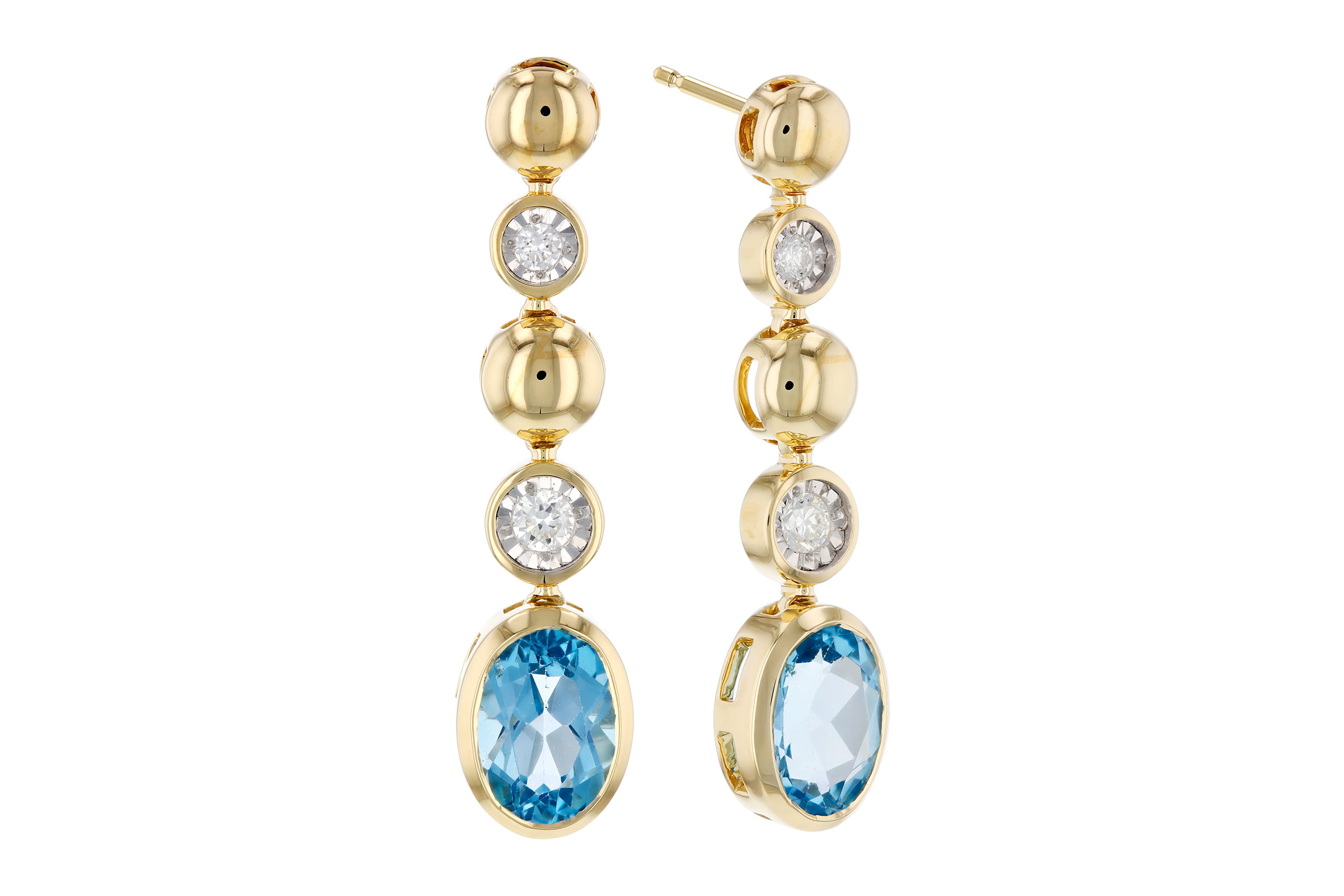 A312-01251: EARRINGS 1.66 TW BLUE TOPAZ 1.76 TGW