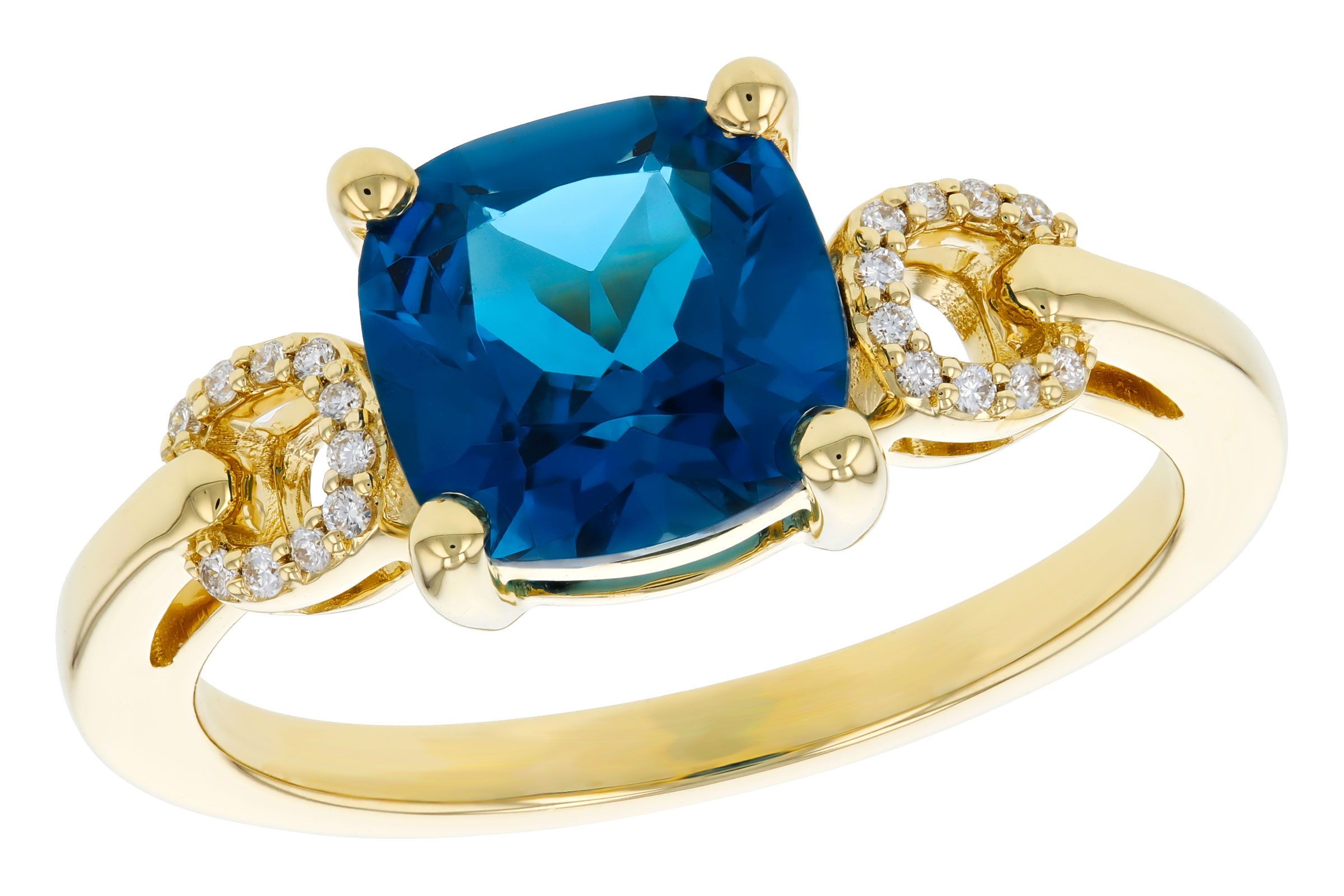 A312-02133: LDS RG 2.16 LONDON BLUE TOPAZ 2.21 TGW (8MM LBT)