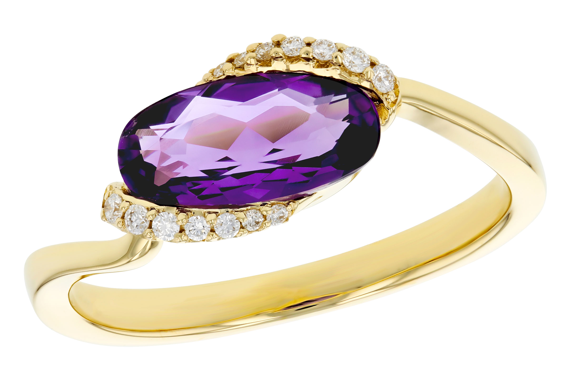 A312-02142: LDS RG 1.07 TW AMETHYST 1.13 TGW (10x5MM AMY)