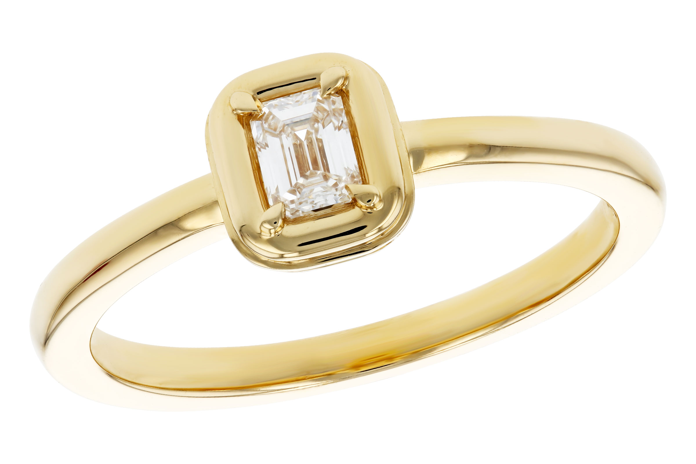 A312-02179: LDS DIA RG .24 EMERALD CUT DIA