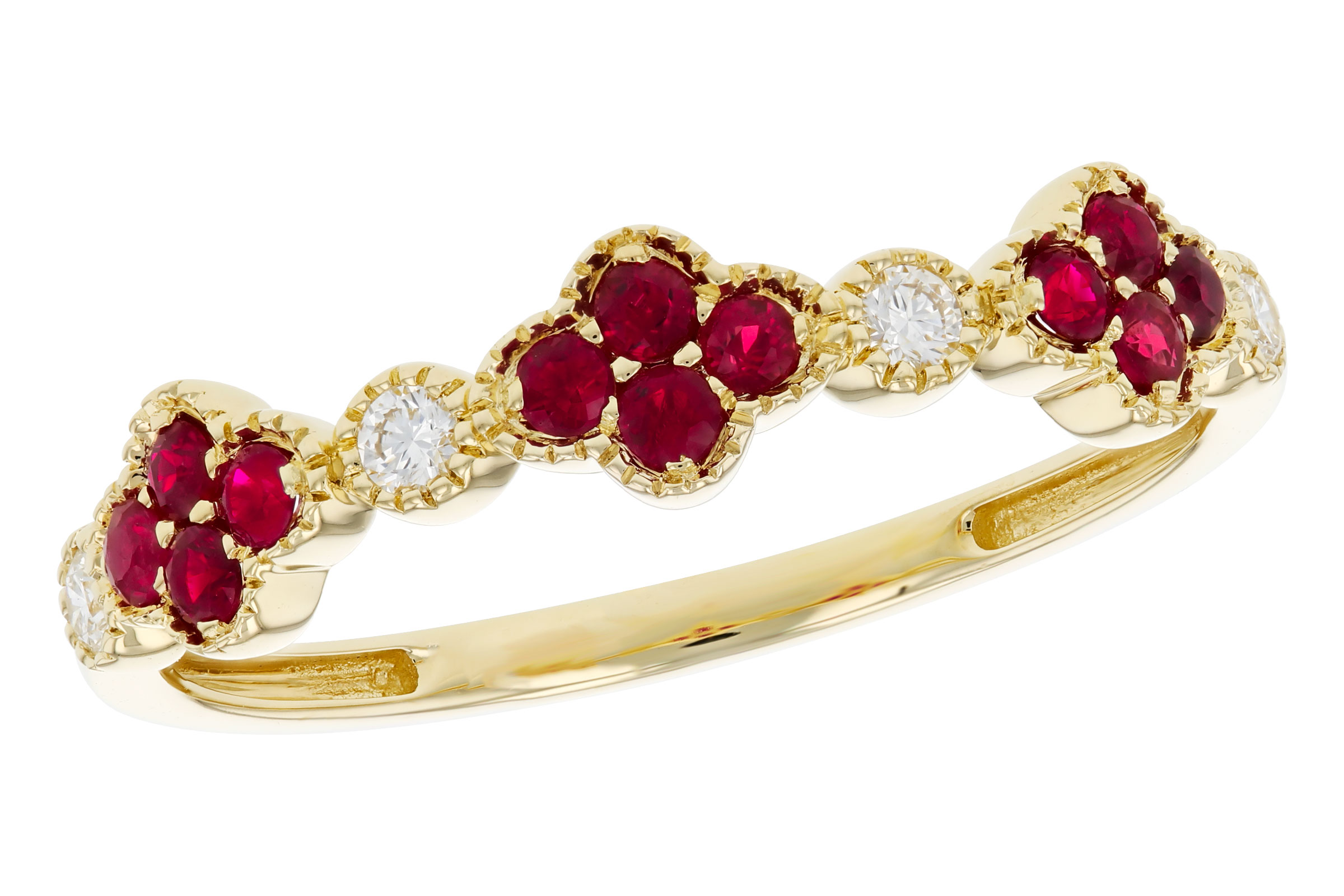 A312-03024: LDS WED RG .22 TW RUBY .30 TGW