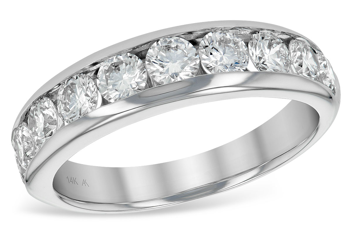 B129-33069: LDS WED RG 1.50 TW (10 STONES)