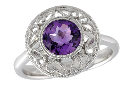 B222-93060: LDS RG 1.08 CT AMETHYST