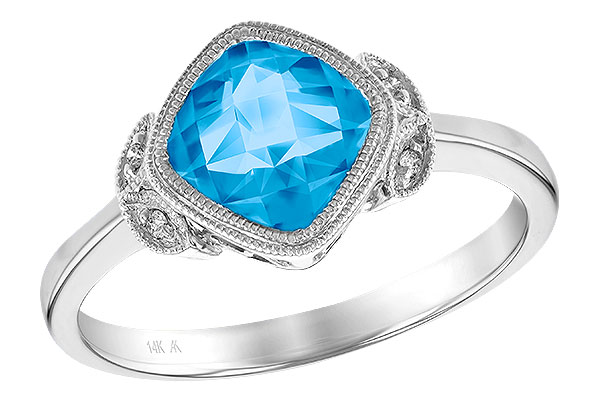 B222-97588: LDS RG 1.63 BLUE TOPAZ 1.65 TGW